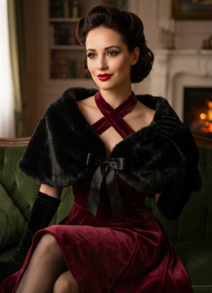 Black fur stole for women, black faux fur Stola, faux fur Stola, women's black vintage fur stole, women's retro faux fur cape, faux fur cloak, women's evening stole, faux fur cape, women's black Luxus, faux fur Stola, vintage evening wear, women's elegant fur stole, black winter Stola, women's vintage faux fur cape, black faux fur Schal, women's Hollywood vintage Stola