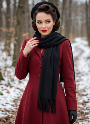 bufanda negra de invierno para mujer, bufanda de lana negra, bufanda larga y suave para mujer, bufanda negra con flecos, bufanda vintage de invierno para mujer, bufanda retro de lana negra para mujer, bufanda larga negra para mujer, bufanda clásica de invierno para mujer, bufanda negra de otoño, bufanda retro negra para mujer, bufanda elegante de lana, accesorio grande de invierno negro para mujer, bufanda vintage negra con flecos para mujer, bufanda suave de lana para mujer