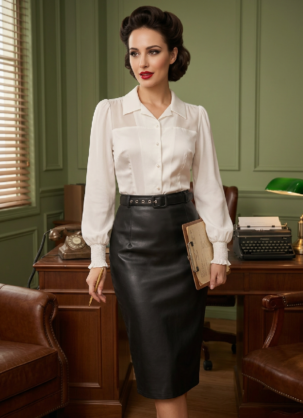 Falda de cuero negra para mujer, falda de cuero sintético, falda lápiz negra, falda de cuero sintético vintage, falda de cuero rockabilly, falda de cuero de los años 50, falda lápiz negra, falda elegante de cuero sintético, falda de cuero de talle alto, falda retro para mujer, falda de negocios de cuero sintético, falda lápiz negra vintage, falda de cuero retro a rayas negras, falda rockabilly para mujer, falda lápiz negra de cuero sintético